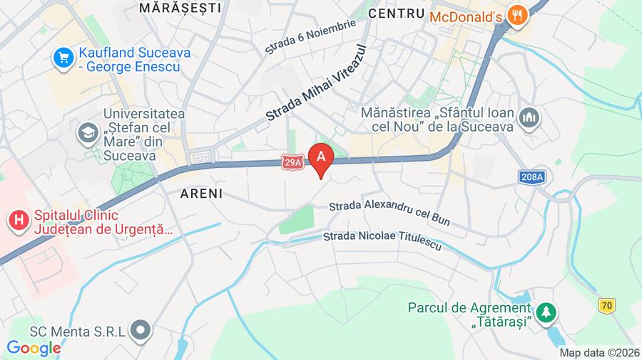 Apartament cu 3 camere semidecomandat în Central