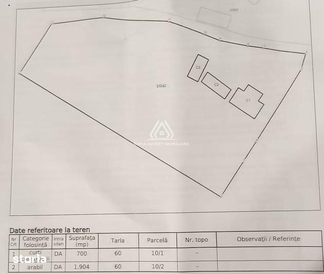 Casă cu 3 camere cu Teren 2604 Mp în Sâmboleni