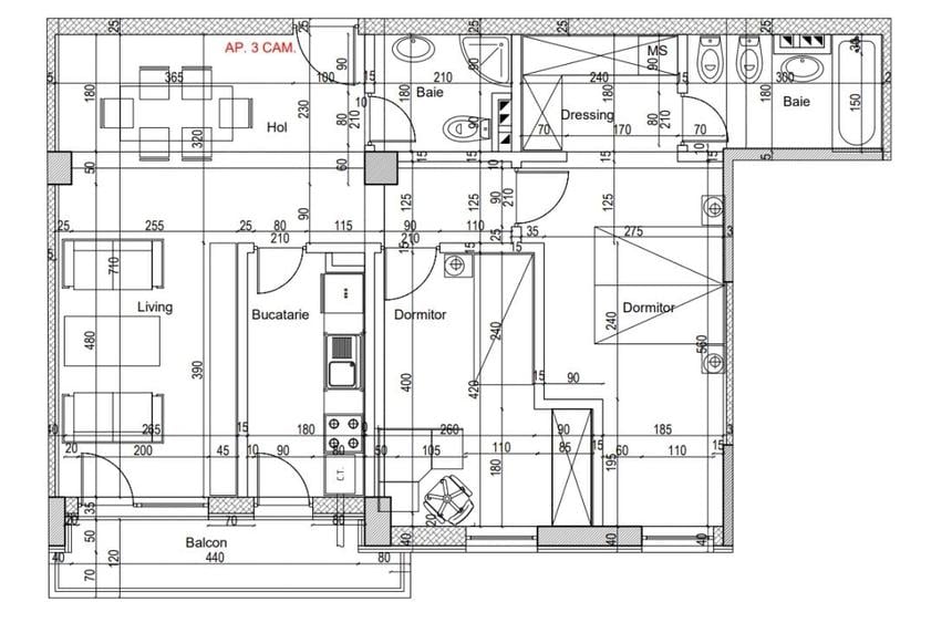 Apartament de lux 3 camere cartier Albert - 1