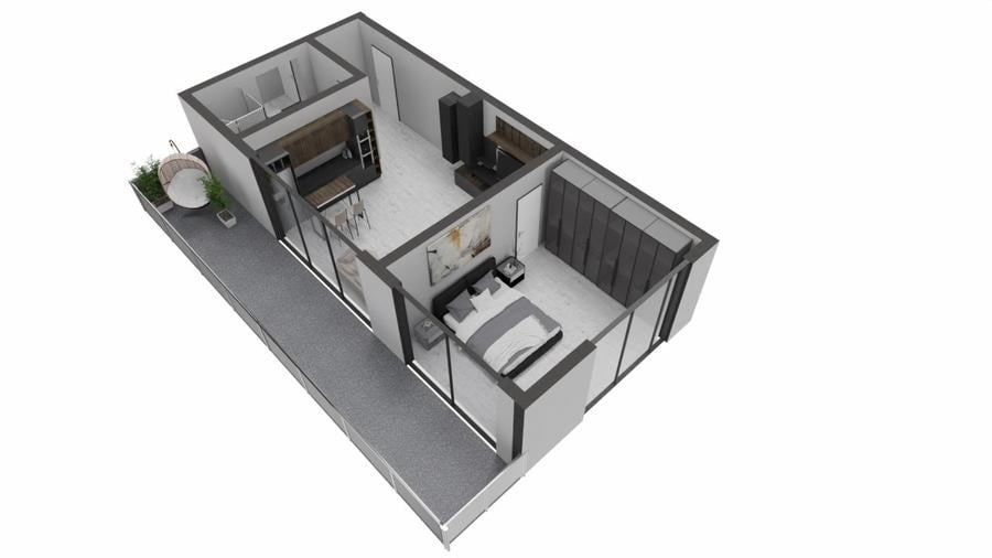 Apartament 2 camere Mamaia- OBA Lake - Proiect finalizat- Parcare inclusa. - 7