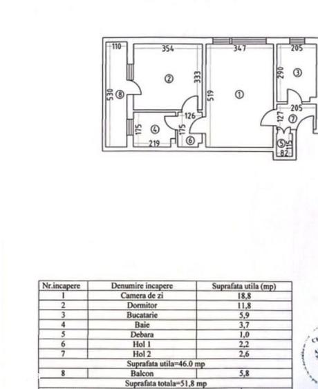 Apartament 2 camere zona Tomis II - 1