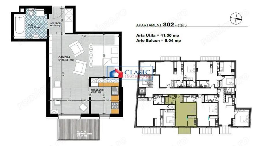 Vanzare apartament tip studio, ansamblu rezidential nou, zona Marasti, strada Dorobantilor - 3