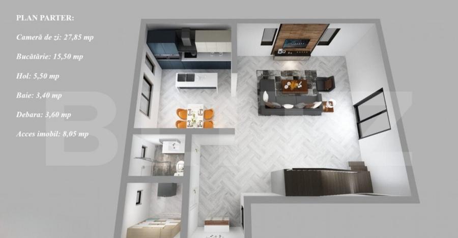 Casa P+1 la rosu, 4 camere, 135 mp, zona Dumbrava - 3