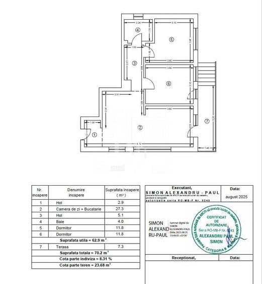Eclipsei metrou Leonida apartament 3 camere cu gradina. - 2
