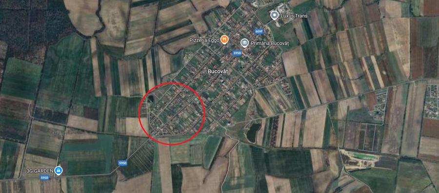 Bucovat - Teren intravilan - S:3529mp - Fs:42,8 - In vatra satului - 1