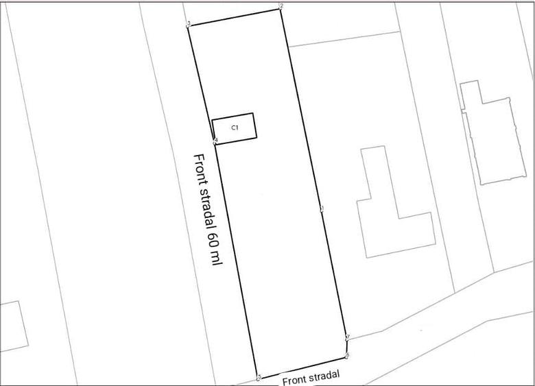 RECO Teren 900 mp , front stradal 60 ml cu toate utilitatile- central Osorhei - 4