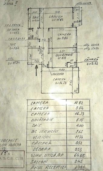 Vand apartament in Turda 3 camere decomandat pozitie excelenta Micro 3, etaj 3, - 1