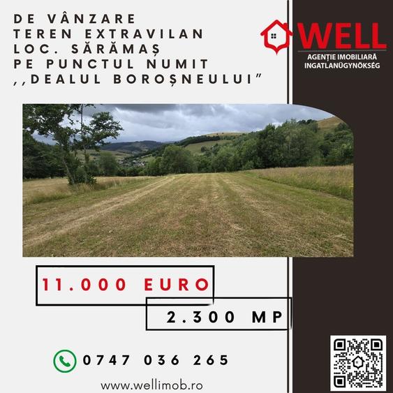 De vânzare teren extravilan loc. Sărămaș - 1