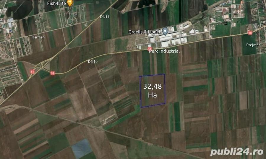 Teren 32,5 Ha compact Prejmer, Brasov. Imagini drona,tur/360 - 15