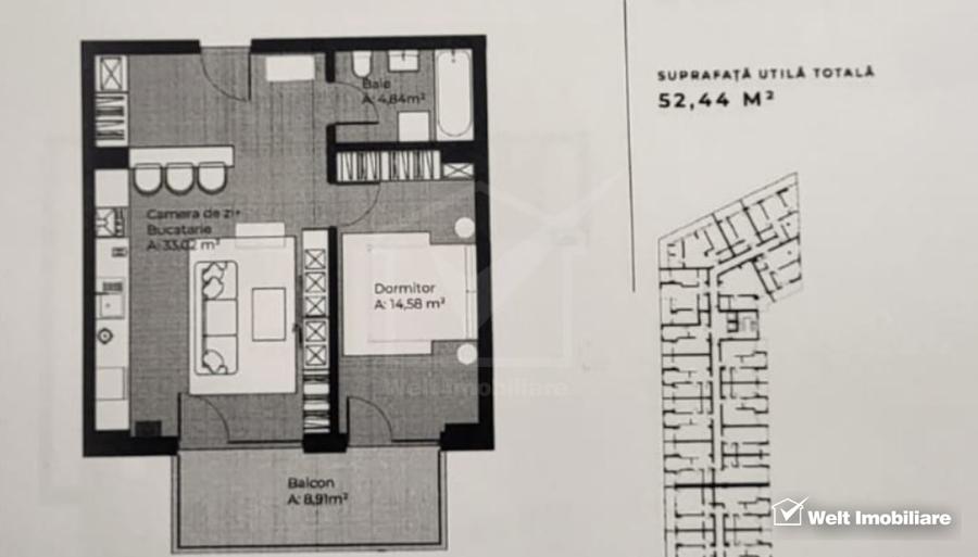 Apartament 2 camere, balcon, Gheorgheni - 2