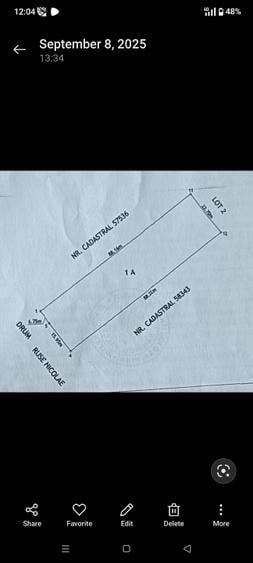 Teren intravilan – 2.000 m²  25 euro mp - 2