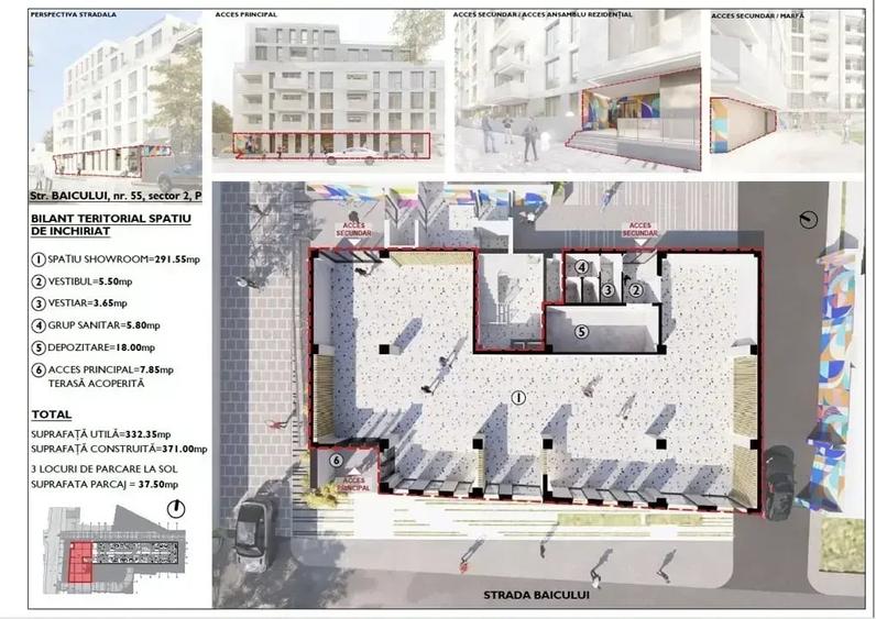 Spațiu comercial de v&acirc;nzare, comision 0%  - ansamblul Ghica Apartments - 1
