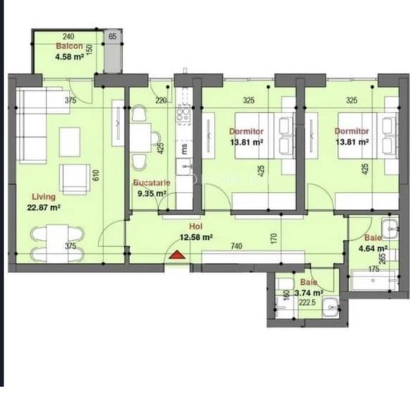 Apartament 3 camere de vanzare Exigent Plaza - 3