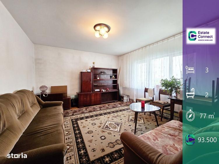 Apartament 3 camere, decomandat cu centrala - Micalaca Miorita - 1