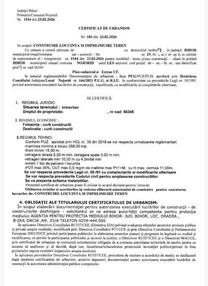 Terenuri de vanzare Les (Nojorid) parcele pentru casa de la 8.000 - 2