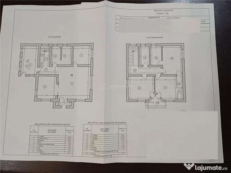 5 camere - 3 bai - 200 mp utili - teren 920 mp - Domnesti - - 5