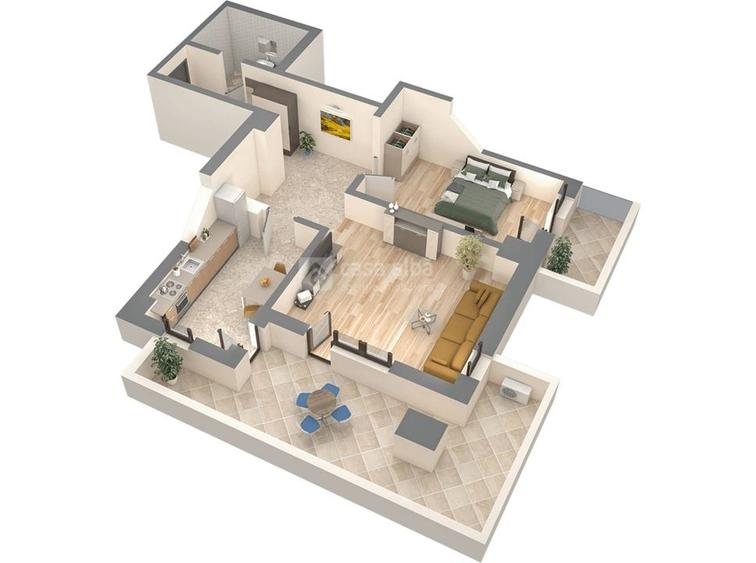 Apartament 2 camere, bloc nou, Podu Ros, intabulat - 10