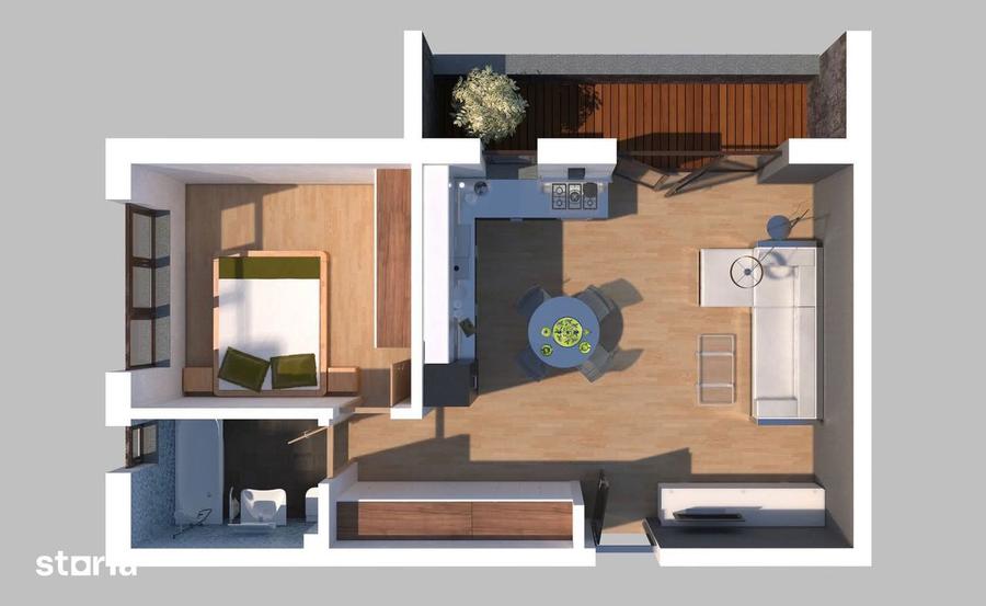 Apartament 2 camere parter Magnolia, PARCARE inclusa - 2