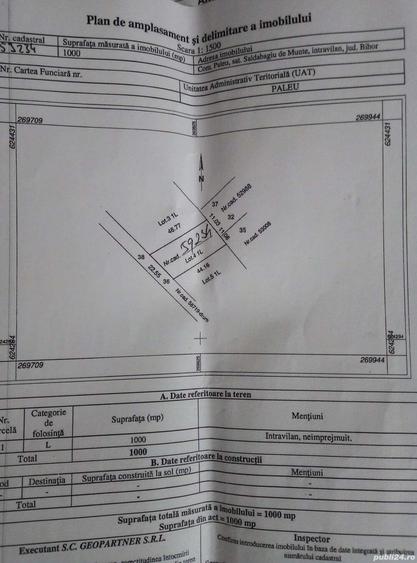 Vand teren intravilan la Saldabagiu de Munte - 1