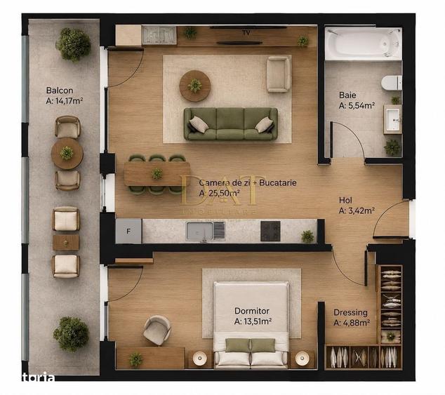 Apartament 2 camere | parcare inclusa | bloc nou | Sopor - 5