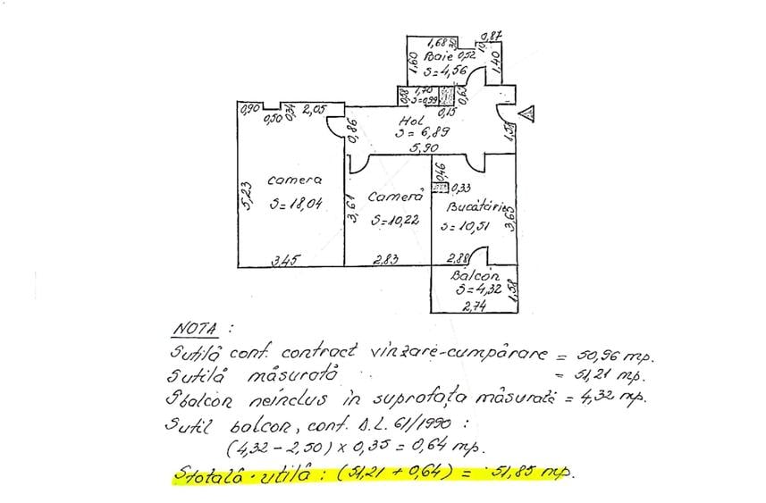 Apartament cu 2 camere decomandat în Siderurgiștilor