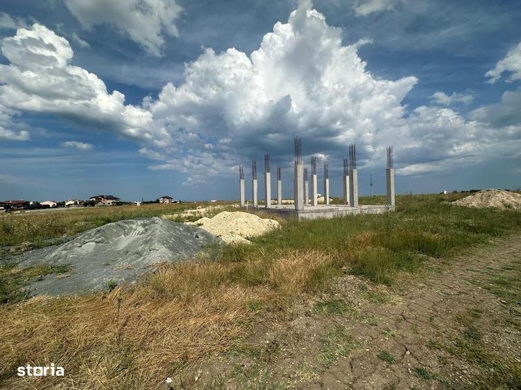 teren de vanzare Techirghiol cu fundatie si autorizatie construire - 1