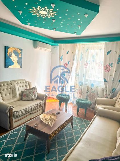 Apartament cu 3 camere semidecomandat, mobilat în Gara