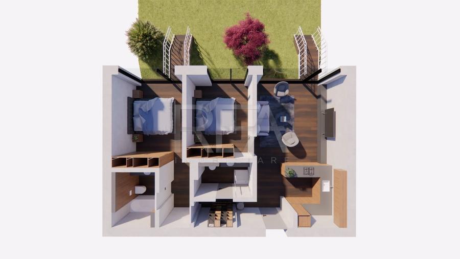 Apartament cu 3 camere semidecomandat în Matei Voievod