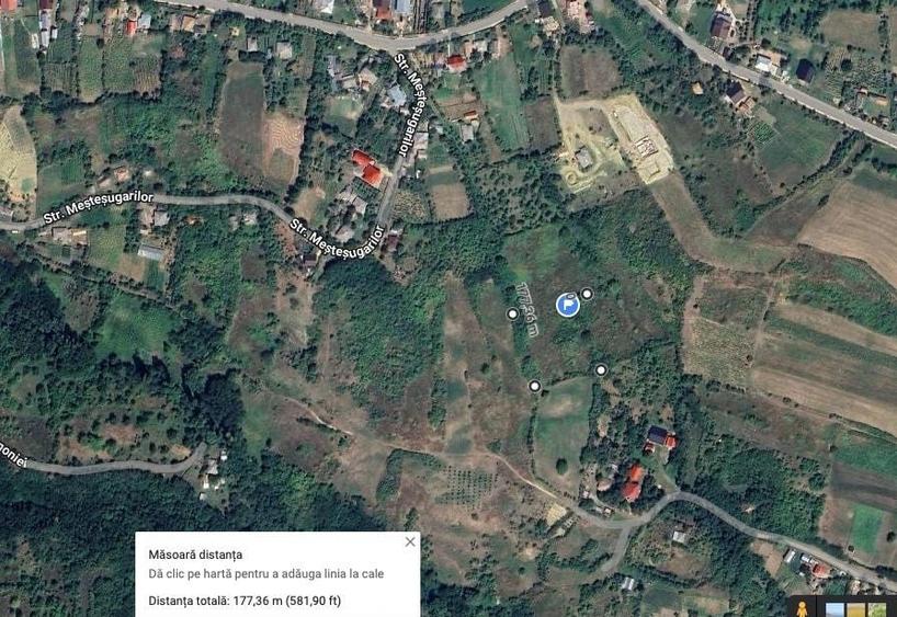 Teren de 4000 mp, în Deleni