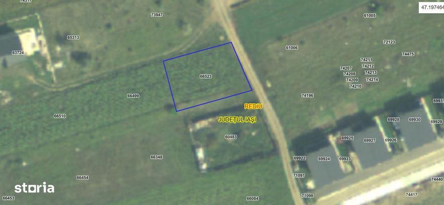 Teren 540 mp intravilan Rediu,Str.Academiei - 1