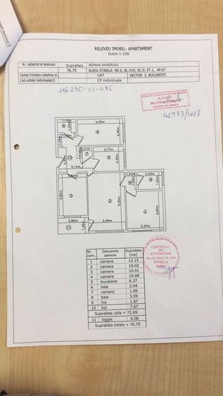 4 camere titan, bloc tip H, etaj 1/4 - parc IOR, scoala 195 - 2