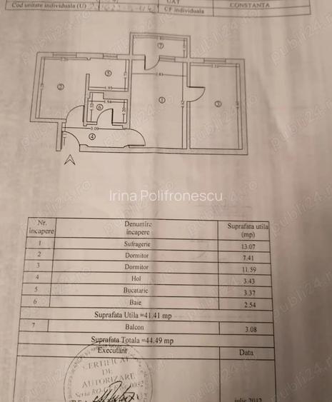 Vand apartament 3 camere 41mp Vand apartament 3 camere 41mp