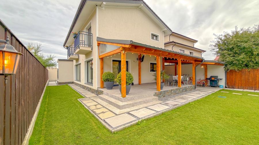 Casa premium, peisagistica, utilitati complete, Stupini - 1