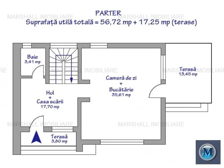 Vila cu 4 camere de vanzare in Paulesti, 110.44 mp #15539 - 6
