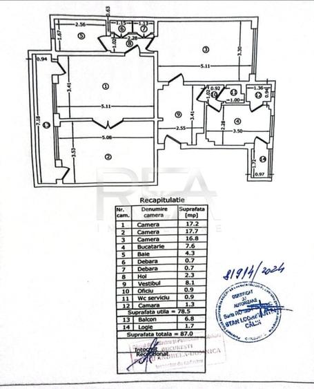 Apartament 3 camere - 13