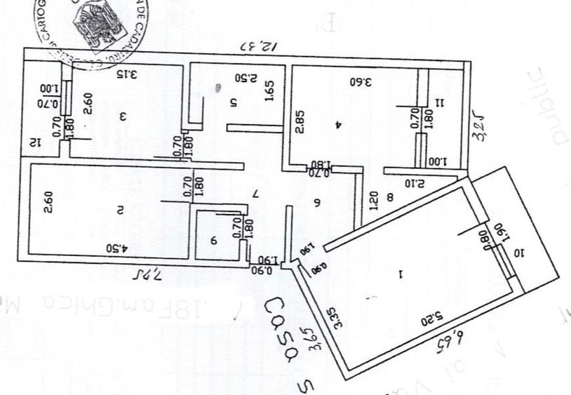 Apartament 3 camere, CF 1 sporit, decomandat 90 mp, 3 balcoane, 2 bai - 9