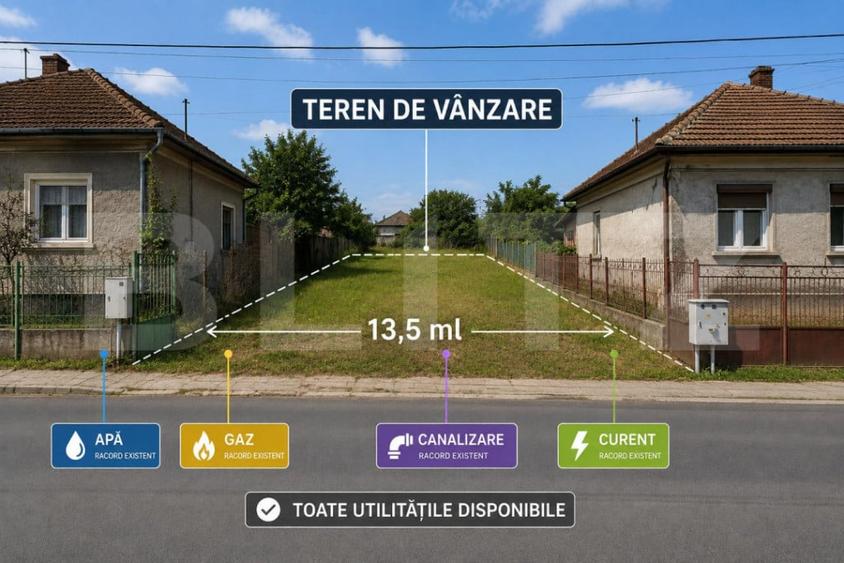 Teren de 514 mp, în Central