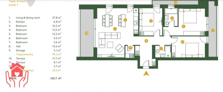 Baneasa Shopping City I complet mobilat I curte interioara securizata I garaj! - 20