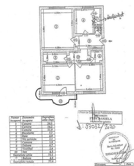 3 camere 78mp mobilat/utilat Foisorului - 3