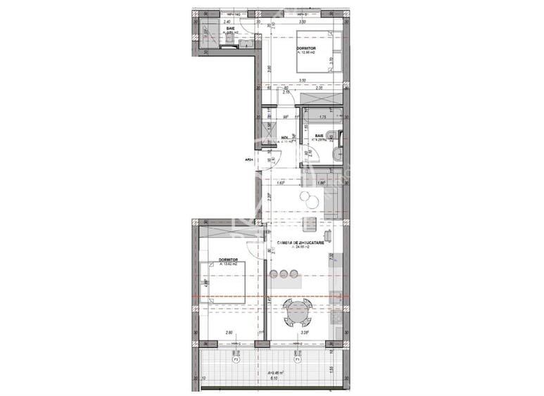 Apartament cu 3 camere 2 bai la alb loc privat de parcare in Turnisor - 4