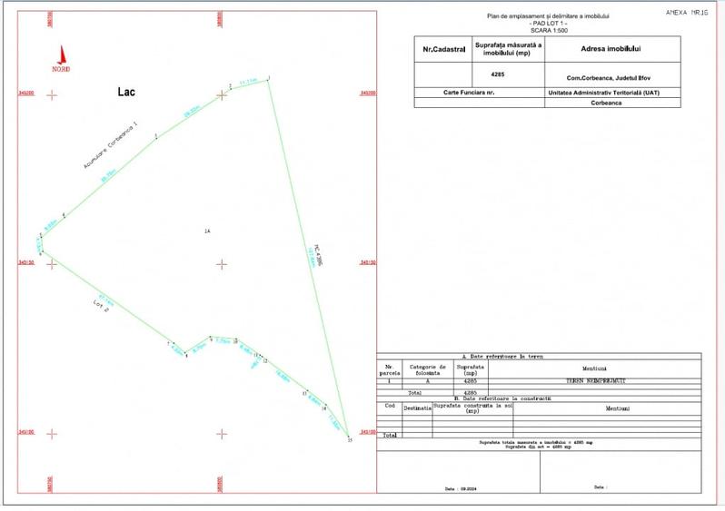 VANZARE TEREN, ILFOV, CORBEANCA, PRIMAVERII, ST 4285 MP - 2