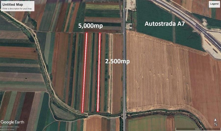 De vanzare 3 loturi teren Extravilan in Garoafa total 8664mp - 5