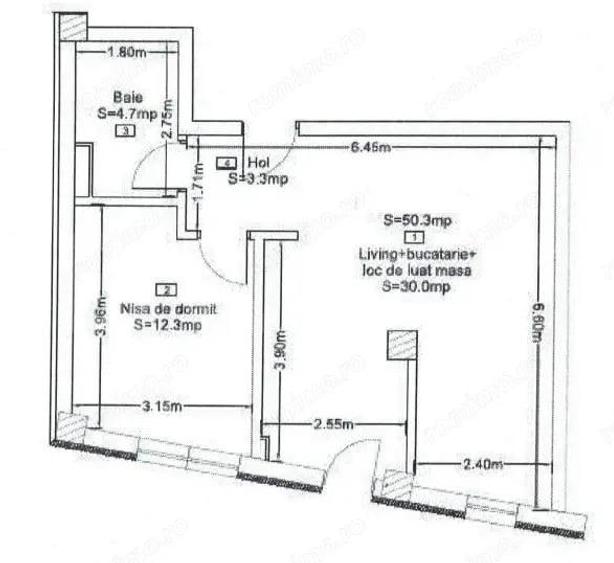 Apartament 2 camere, 50 mp, bloc nou, zona Corneliu Coposu - 1