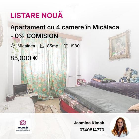 Apartament cu 4 camere decomandat în Nord