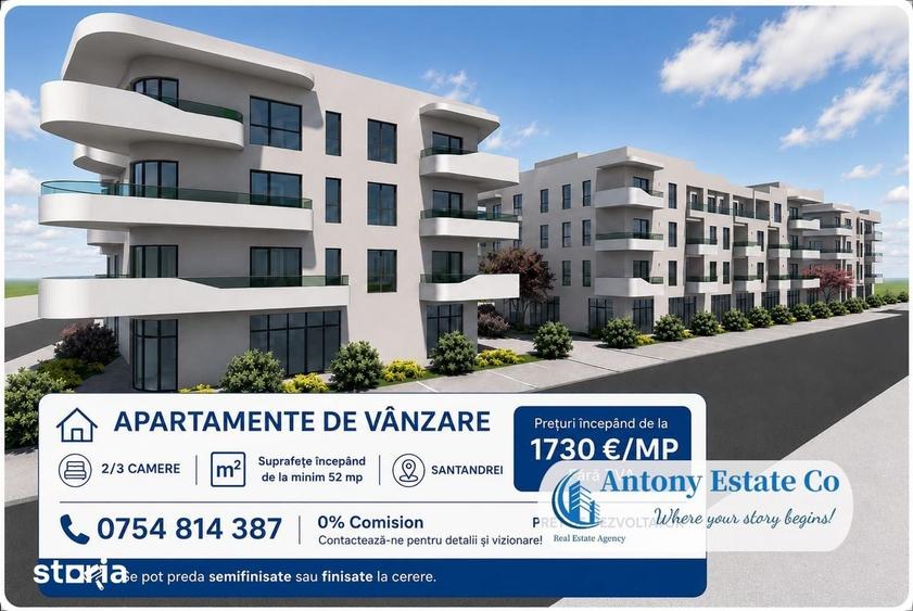 Apartament cu 3 camere în Sântandrei
