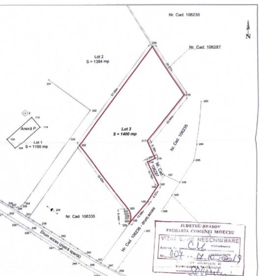 Teren Construcții intravilan de 1400 mp, în Moieciu