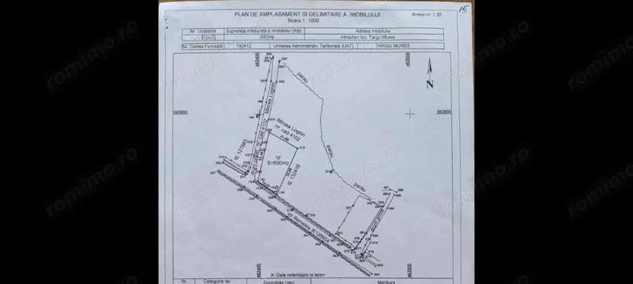 Teren intravilan Targu Mures str Remetea 600mp - 2