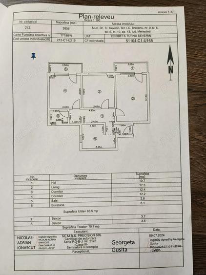 apartament 3 camere decomandat - 1