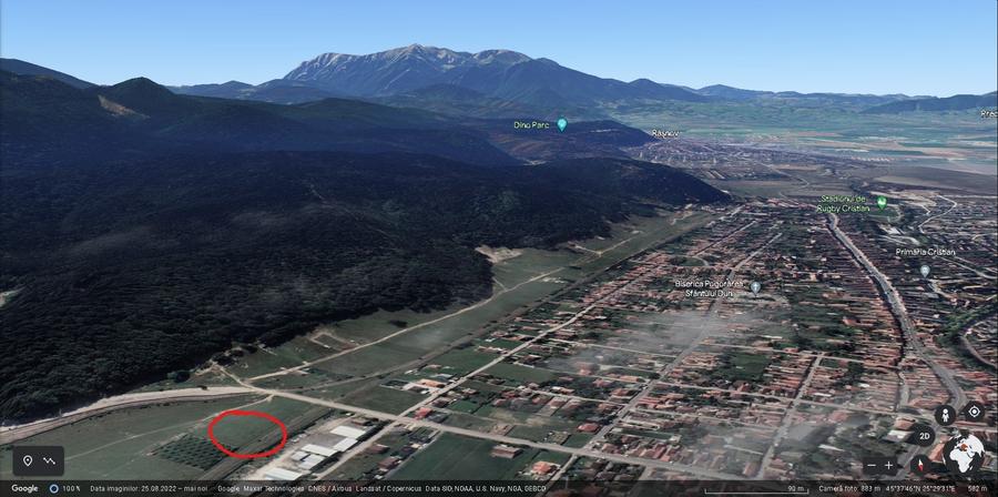 Vanzare teren 825 mp , Cristian langa liziera padurii - 1