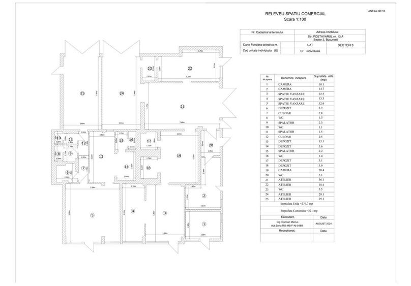 Spatiu depozitare BUCURESTI Str. Postavarului nr. 13 A - 2